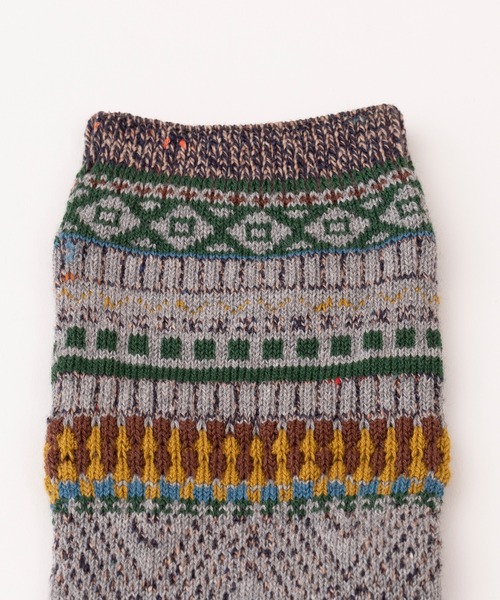 rasox（ラソックス）の「rasox（ラソックス）／　フェアアイル・コットン（ソックス/靴下・メンズ・ブルー/レッド/ブラウン・SMALL/LARGE/MEDIUM）」の10枚目の写真