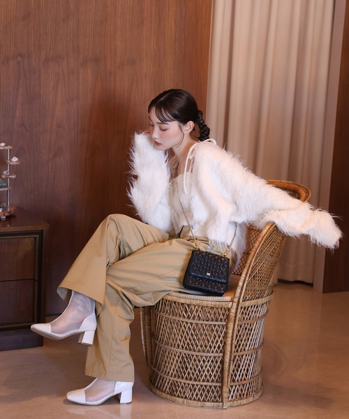 one after another NICE CLAUP（ワンアフターアナザーナイスクラップ）の「2WAY/折り返しチノパンツ（チノパンツ・レディース・グレー/キャメル/ブラック・SMALL/MEDIUM）」の10枚目の写真