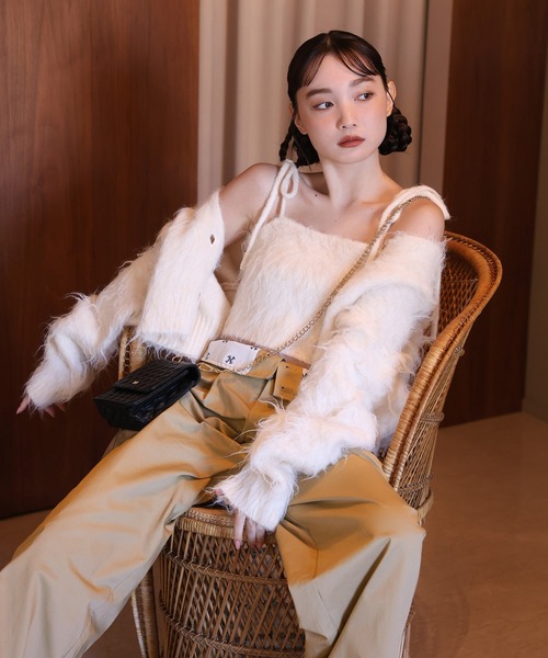 one after another NICE CLAUP（ワンアフターアナザーナイスクラップ）の「2WAY/折り返しチノパンツ（チノパンツ・レディース・グレー/キャメル/ブラック・SMALL/MEDIUM）」の8枚目の写真