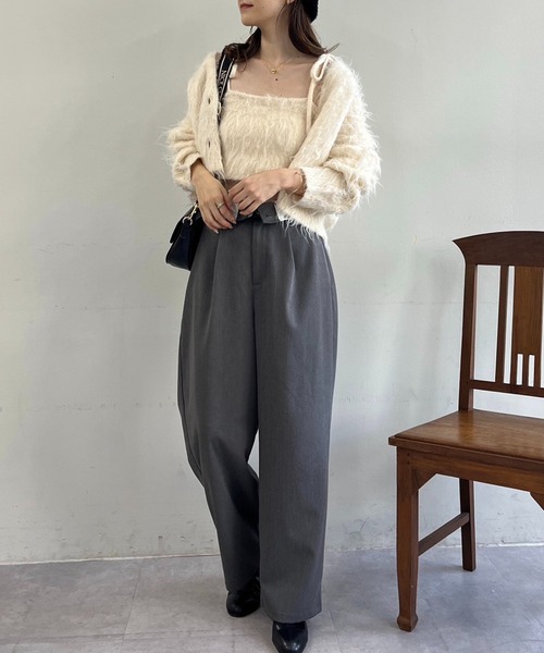 one after another NICE CLAUP（ワンアフターアナザーナイスクラップ）の「2WAY/折り返しチノパンツ（チノパンツ・レディース・グレー/キャメル/ブラック・SMALL/MEDIUM）」の20枚目の写真