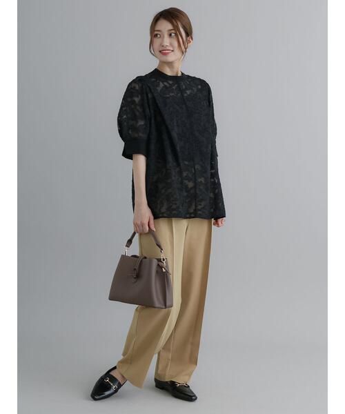 Te chichi（テチチ）の「2タックセミワイドパンツ（その他パンツ・レディース・ベージュ/グレー・S/M）」の6枚目の写真