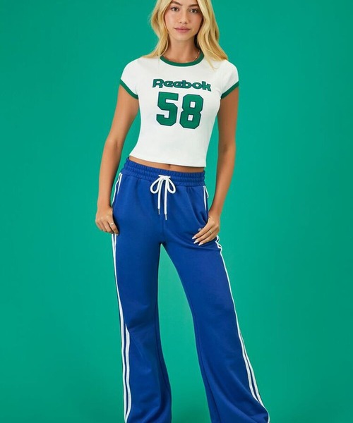 FOREVER 21(フォーエバー トゥエンティーワン)の「【Reebok(リーボック)】コラボジャージパンツ(その他パンツ・レディース・ブルー系その他4/バーガンディー・LARGE/SMALL/MEDIUM)」の4枚目の写真