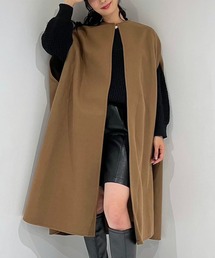 ストレートロングポンチョ