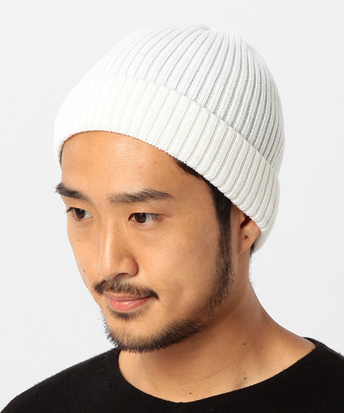 BEAMS(ビームス)の「◆GRILLO / リブ ニットキャップ(ニットキャップ/ビーニー・メンズ・オフホワイト/ブラック系その他/ブラック/ワイン/ネイビー・ONE SIZE)」の1枚目の写真