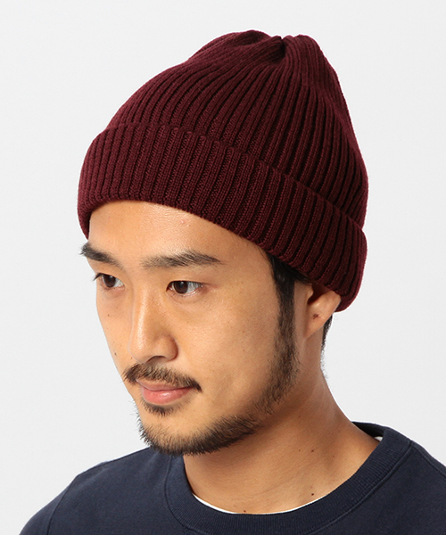 BEAMS(ビームス)の「◆GRILLO / リブ ニットキャップ(ニットキャップ/ビーニー・メンズ・オフホワイト/ブラック系その他/ブラック/ワイン/ネイビー・ONE SIZE)」の5枚目の写真