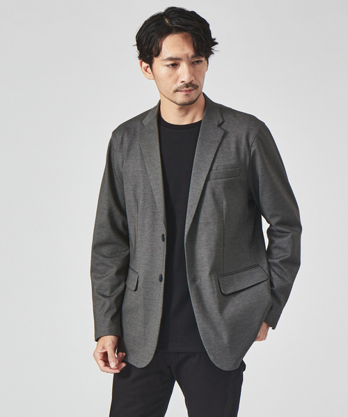 ABAHOUSE GRAY（アバハウスグレイ）の「【チェック柄】ジャガード クルーネック 長袖 Tシャツ（Tシャツ/カットソー・メンズ・グレイッシュベージュ/ホワイト/グリーン/ブラック・46/48）」の19枚目の写真