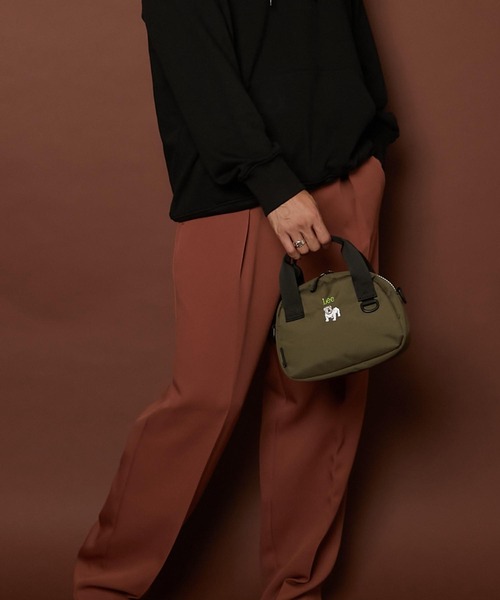 Lee(リー)の「Lee 【CORDURA/コーデュラ】リサイクルポリエステル ハンドバッグ(ハンドバッグ・レディース・キャメル/グレー/ブラック/カーキ・FREE)」の5枚目の写真