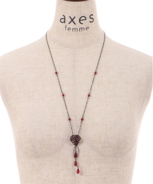 axes femme(アクシーズファム)の「彼岸花モチーフネックレス(ネックレス・レディース・アンティークシルバー/アンティークゴールド・FREE)」の21枚目の写真