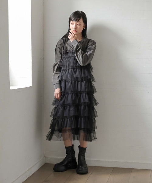 LOWRYS FARM 2wayフリルチュールスカート LOWRYS FARM 2wayフリルチュールスカート - メルカリ