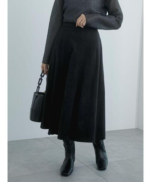 Te chichi（テチチ）の「エコレザーフレアスカート（スカート・レディース・ブラック/ブラウン・M/S）」の8枚目の写真