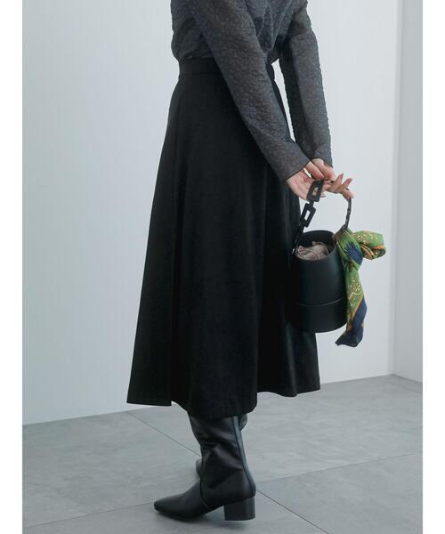 Te chichi（テチチ）の「エコレザーフレアスカート（スカート・レディース・ブラック/ブラウン・M/S）」の10枚目の写真