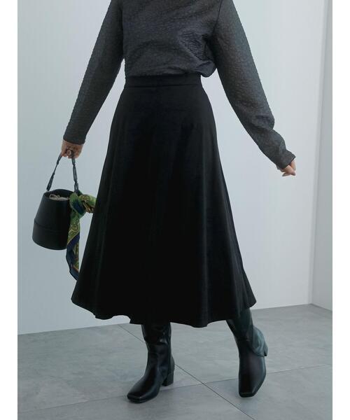 Te chichi（テチチ）の「エコレザーフレアスカート（スカート・レディース・ブラック/ブラウン・M/S）」の12枚目の写真