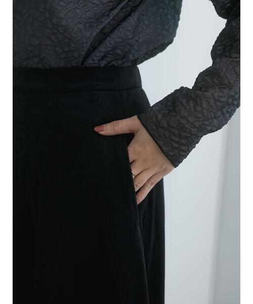 Te chichi（テチチ）の「エコレザーフレアスカート（スカート・レディース・ブラック/ブラウン・M/S）」の13枚目の写真