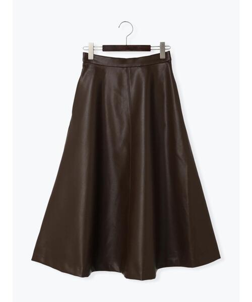 Te chichi（テチチ）の「エコレザーフレアスカート（スカート・レディース・ブラック/ブラウン・M/S）」の17枚目の写真