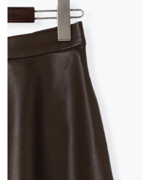 Te chichi（テチチ）の「エコレザーフレアスカート（スカート・レディース・ブラック/ブラウン・M/S）」の20枚目の写真