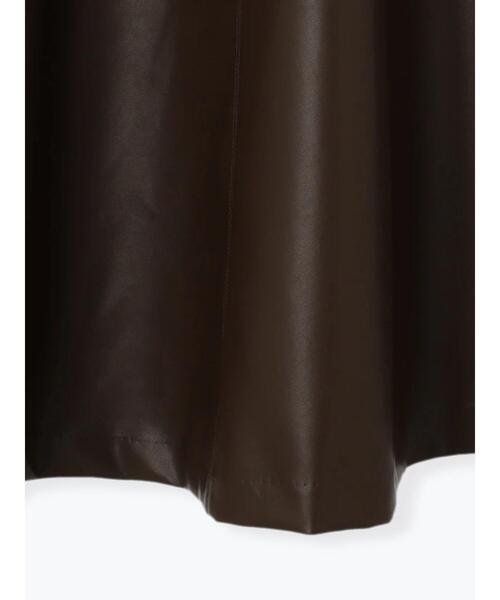 Te chichi（テチチ）の「エコレザーフレアスカート（スカート・レディース・ブラック/ブラウン・M/S）」の21枚目の写真