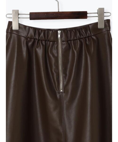 Te chichi（テチチ）の「エコレザーフレアスカート（スカート・レディース・ブラック/ブラウン・M/S）」の22枚目の写真