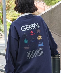 Tシャツ/カットソー（ブルー・ネイビー/青色系・長袖）ファッション