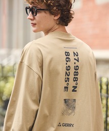 GERRY（ジェリー）の「GERRY ジェリー 別注 バックサークルロゴプリント ビッグシルエット長袖Tシャツ（Tシャツ/カットソー）」
