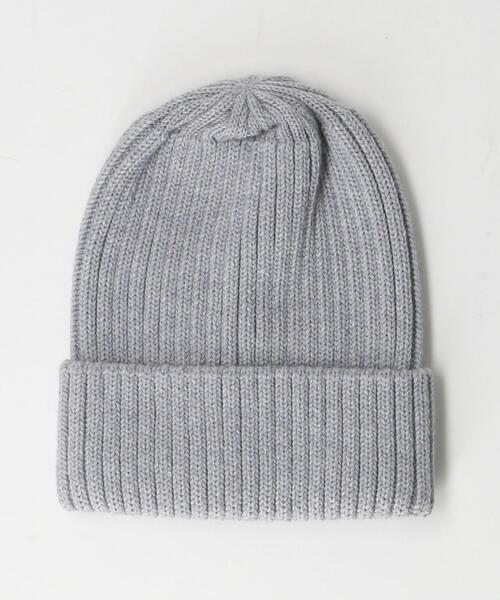 GRILLO（グリーロ）の「＜GRILLO＞ ニット キャップ（ニットキャップ/ビーニー・メンズ・ブラック/グレー/ダークブラウン・FREE）」の2枚目の写真