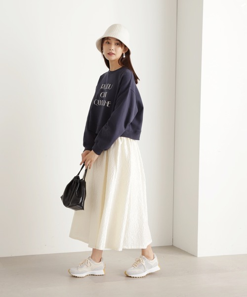 N.(N. Natural Beauty Basic)(エヌエヌナチュラルビューティーベーシック)の「【S Size Line】◆ステッチギャザーフクレジャガードスカート(スカート・レディース・クリーム/ブラック・MEDIUM/SMALL)」の21枚目の写真