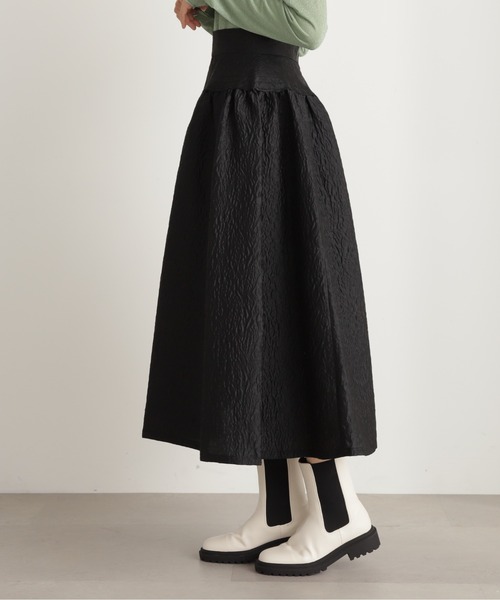 N.(N. Natural Beauty Basic)(エヌエヌナチュラルビューティーベーシック)の「【S Size Line】◆ステッチギャザーフクレジャガードスカート(スカート・レディース・クリーム/ブラック・MEDIUM/SMALL)」の11枚目の写真