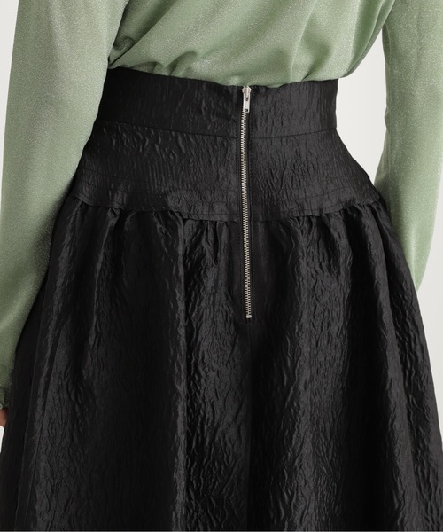 N.(N. Natural Beauty Basic)(エヌエヌナチュラルビューティーベーシック)の「【S Size Line】◆ステッチギャザーフクレジャガードスカート(スカート・レディース・クリーム/ブラック・MEDIUM/SMALL)」の14枚目の写真