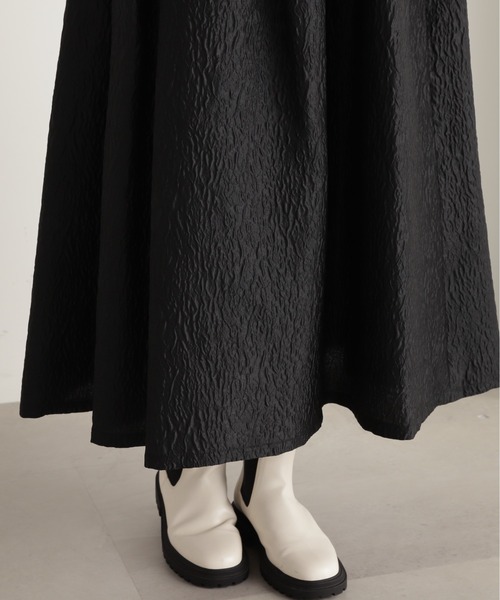 N.(N. Natural Beauty Basic)(エヌエヌナチュラルビューティーベーシック)の「【S Size Line】◆ステッチギャザーフクレジャガードスカート(スカート・レディース・クリーム/ブラック・MEDIUM/SMALL)」の15枚目の写真