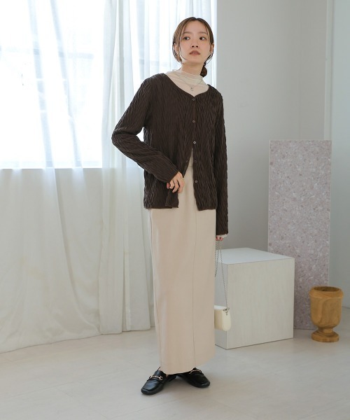 Bab(バブ)の「前後2WAYウェーブトップス(Tシャツ/カットソー・レディース・チャコールグレー/ブラウン/ホワイト系その他・FREE)」の19枚目の写真