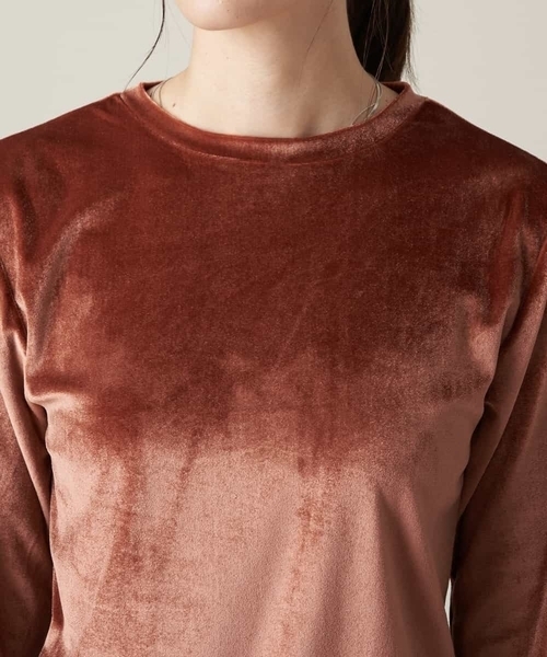 a.v.v(アーヴェヴェ)の「ロングスリーブベロアカットソー(Tシャツ/カットソー・レディース・オレンジ/ベージュ/カーキ・42/34/38/40/36)」の14枚目の写真