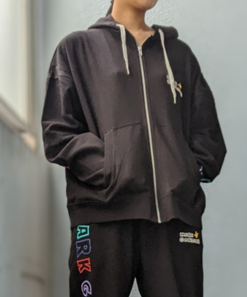 SACPE　MARK GONZALES 　コラボ　撥水パーカー MARK GONZALES]☆韓国大人気☆SIGN LOGO OG SWEAT HOODIE (MARK
