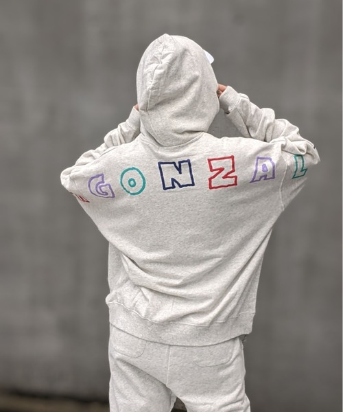 Mark Gonzales(マーク・ゴンザレス)の「MARK GONZALES ART WORK/マークゴンザレス【web限定】マルチカラー発泡ロゴZIPパーカー(パーカー・メンズ・ブラック/ブルー系/アッシュグレー・MEDIUM/X-LARGE/LARGE)」の22枚目の写真