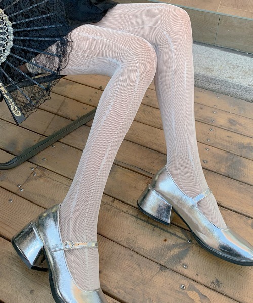 STRIPE LACE NET RASCHEL TIGHTS（タイツ/ストッキング）｜Vipoa