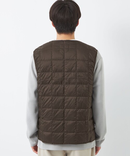 TAION（タイオン）の「【WEB限定】＜TAION＞ベーシック クルーネック インナー ダウンベスト（ダウンベスト・メンズ・ブラック/オリーブ/ダークブラウン・M/L/XL）」の10枚目の写真
