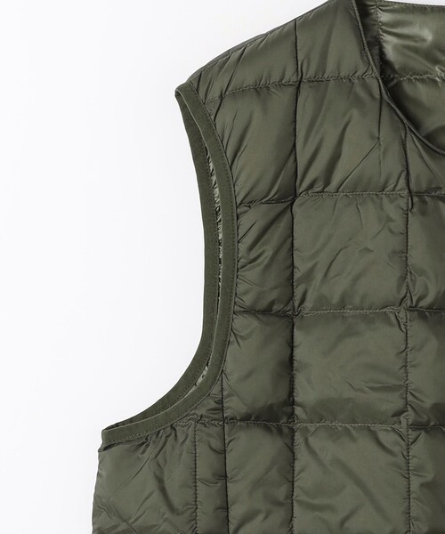 TAION（タイオン）の「【WEB限定】＜TAION＞ベーシック クルーネック インナー ダウンベスト（ダウンベスト・メンズ・ブラック/オリーブ/ダークブラウン・M/L/XL）」の14枚目の写真