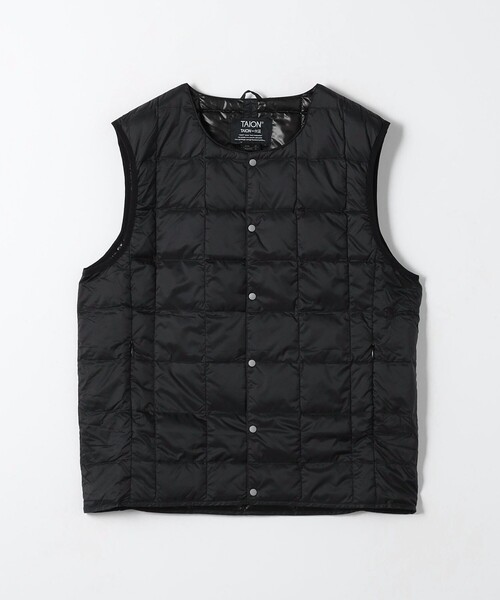 TAION（タイオン）の「【WEB限定】＜TAION＞ベーシック クルーネック インナー ダウンベスト（ダウンベスト・メンズ・ブラック/オリーブ/ダークブラウン・M/L/XL）」の19枚目の写真