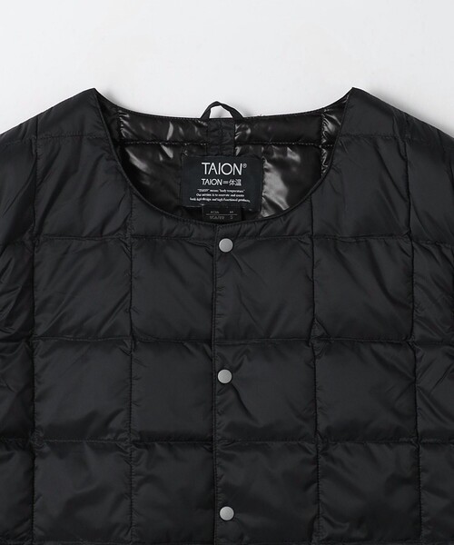TAION（タイオン）の「【WEB限定】＜TAION＞ベーシック クルーネック インナー ダウンベスト（ダウンベスト・メンズ・ブラック/オリーブ/ダークブラウン・M/L/XL）」の21枚目の写真