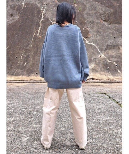 Right-on（ライトオン）の「ＧＩＲＦＩＥＬＤジャガードニット（ニット/セーター・レディース・オフホワイト/ブルー・M/L）」の13枚目の写真