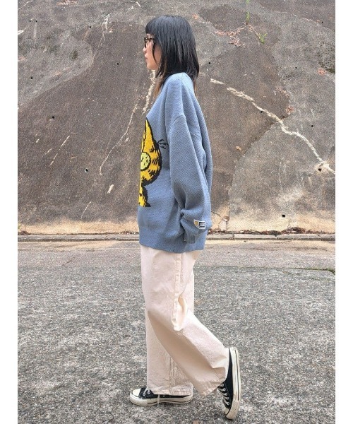 Right-on（ライトオン）の「ＧＩＲＦＩＥＬＤジャガードニット（ニット/セーター・レディース・オフホワイト/ブルー・M/L）」の12枚目の写真