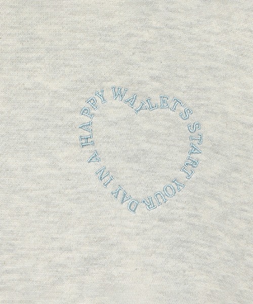 LOVETOXIC（ラブトキシック）の「バックハート裏起毛BIGパーカ（パーカー・キッズ・チャコール/アイボリー/ホワイト系その他・S/M/L）」の9枚目の写真