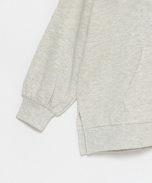 LOVETOXIC（ラブトキシック）の「バックハート裏起毛BIGパーカ（パーカー・キッズ・チャコール/アイボリー/ホワイト系その他・S/M/L）」の11枚目の写真