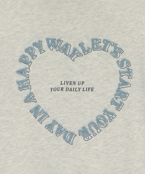 LOVETOXIC（ラブトキシック）の「バックハート裏起毛BIGパーカ（パーカー・キッズ・チャコール/アイボリー/ホワイト系その他・S/M/L）」の12枚目の写真