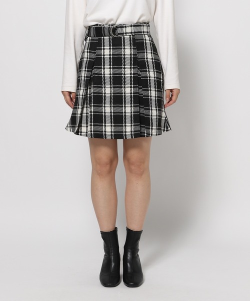 mysty woman（ミスティウーマン）の「アソートBOXタックミニスカート 989082（スカート・レディース・ブラック系その他/グリーン系その他/チャコールグレー・FREE）」の10枚目の写真