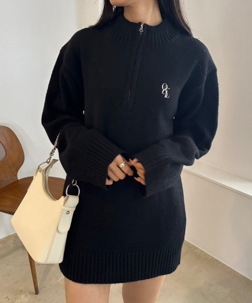 OLIVE des OLIVE（オリーブデオリーブ）の「ハーフZIPチュニックワンピース　1032090340（チュニック・レディース・ホワイト系その他/オフホワイト/トップグレー/ミント/ブラック・FREE）」の20枚目の写真