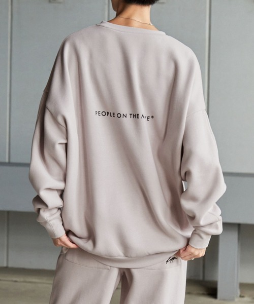 【セール】【 セットアップ 】kappa / カッパ 別注 ロゴ刺繍 ビッグシルエット裏起毛プルオーバークルースウェット+バルーンスウェットパンツ（ルームウェア/パジャマ）｜Kappa（カッパ）