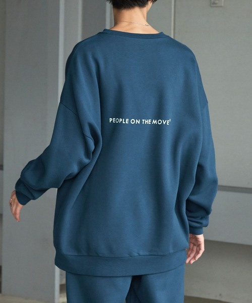 【セール】【 セットアップ 】kappa / カッパ 別注 ロゴ刺繍 ビッグシルエット裏起毛プルオーバークルースウェット+バルーンスウェットパンツ（ルームウェア/パジャマ）｜Kappa（カッパ）