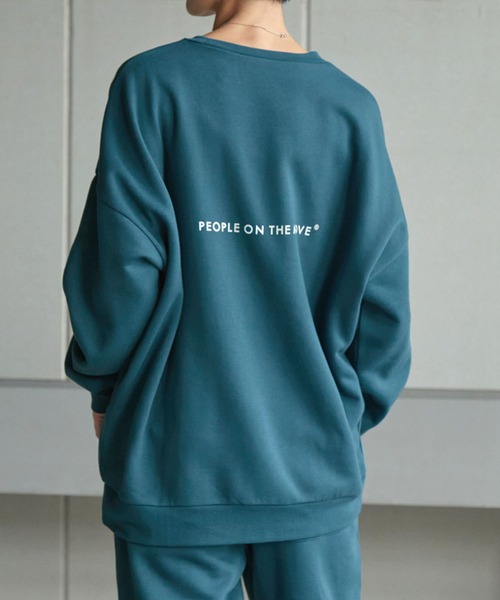 【セール】【 セットアップ 】kappa / カッパ 別注 ロゴ刺繍 ビッグシルエット裏起毛プルオーバークルースウェット+バルーンスウェットパンツ（ルームウェア/パジャマ）｜Kappa（カッパ）
