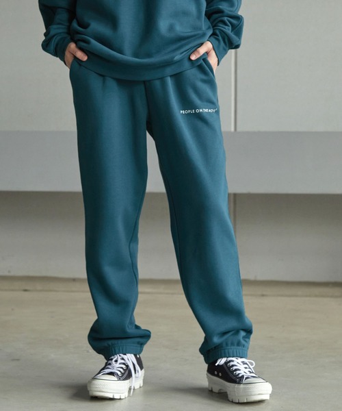 【セール】【 セットアップ 】kappa / カッパ 別注 ロゴ刺繍 ビッグシルエット裏起毛プルオーバークルースウェット+バルーンスウェットパンツ（ルームウェア/パジャマ）｜Kappa（カッパ）