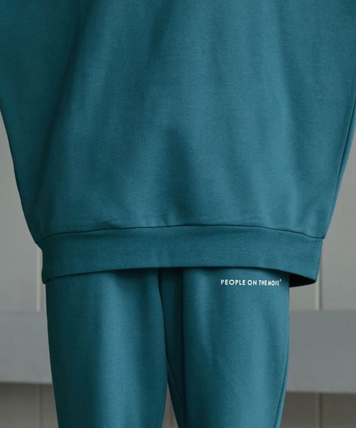 【セール】【 セットアップ 】kappa / カッパ 別注 ロゴ刺繍 ビッグシルエット裏起毛プルオーバークルースウェット+バルーンスウェットパンツ（ルームウェア/パジャマ）｜Kappa（カッパ）