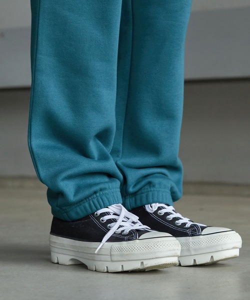 【セール】【 セットアップ 】kappa / カッパ 別注 ロゴ刺繍 ビッグシルエット裏起毛プルオーバークルースウェット+バルーンスウェットパンツ（ルームウェア/パジャマ）｜Kappa（カッパ）